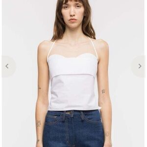 Toit volant Verona Top in white